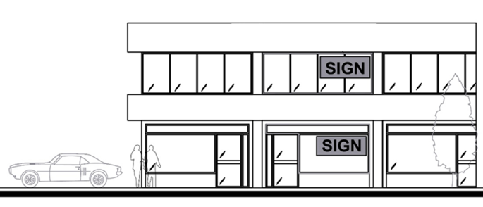 Figure 8.17 Window Sign